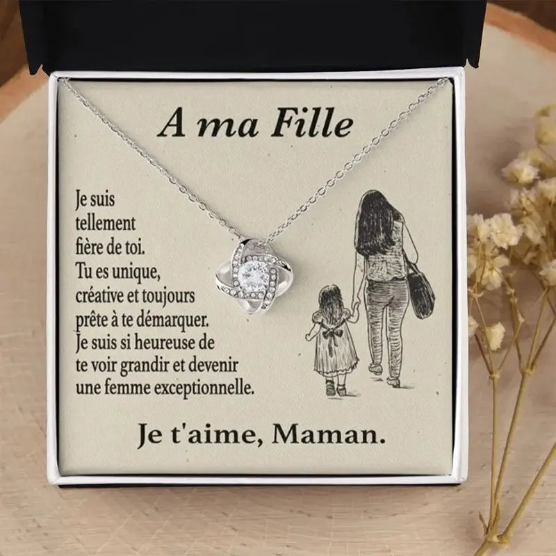 À ma Fille - Collier Diamant Femme