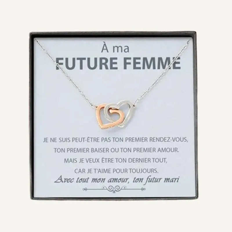 À ma Future Femme - Collier Cœurs