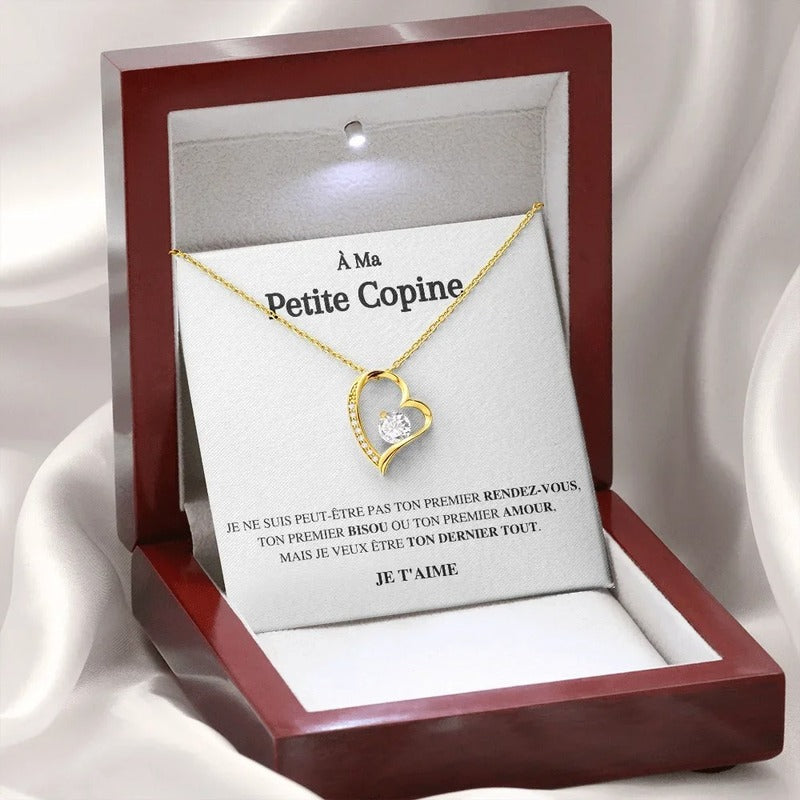 À ma Petite Copine - Collier Cœurs Diamant