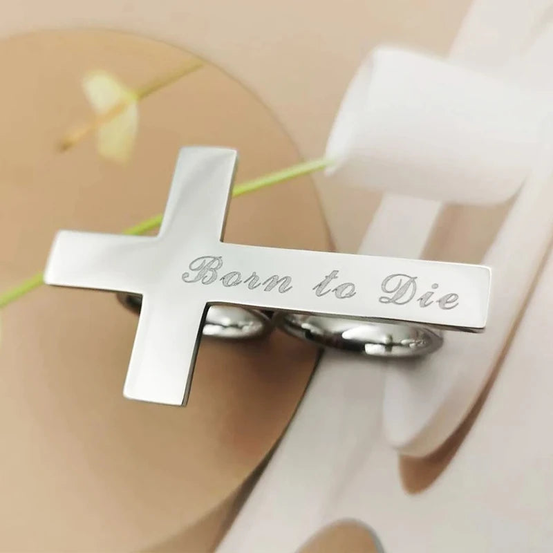Bague Croix Personnalisée