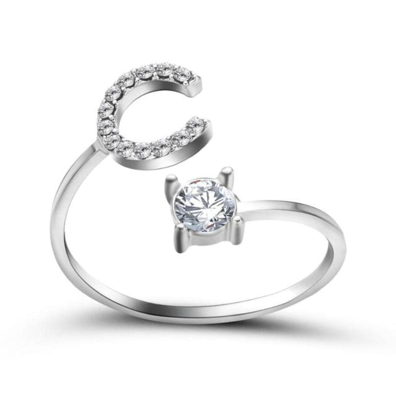 Bague Initiale Argent C