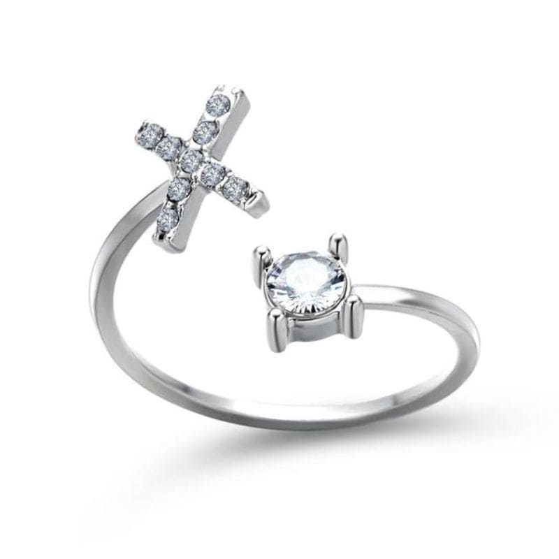 Bague Initiale Argent X
