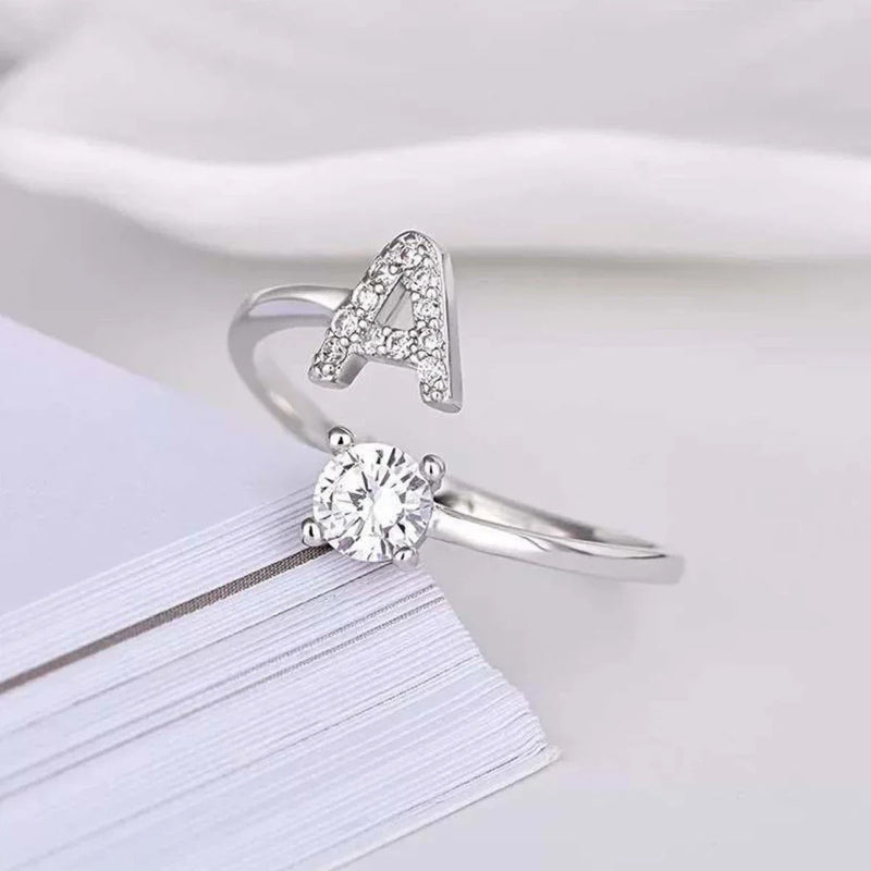 Bague Initiale Argent