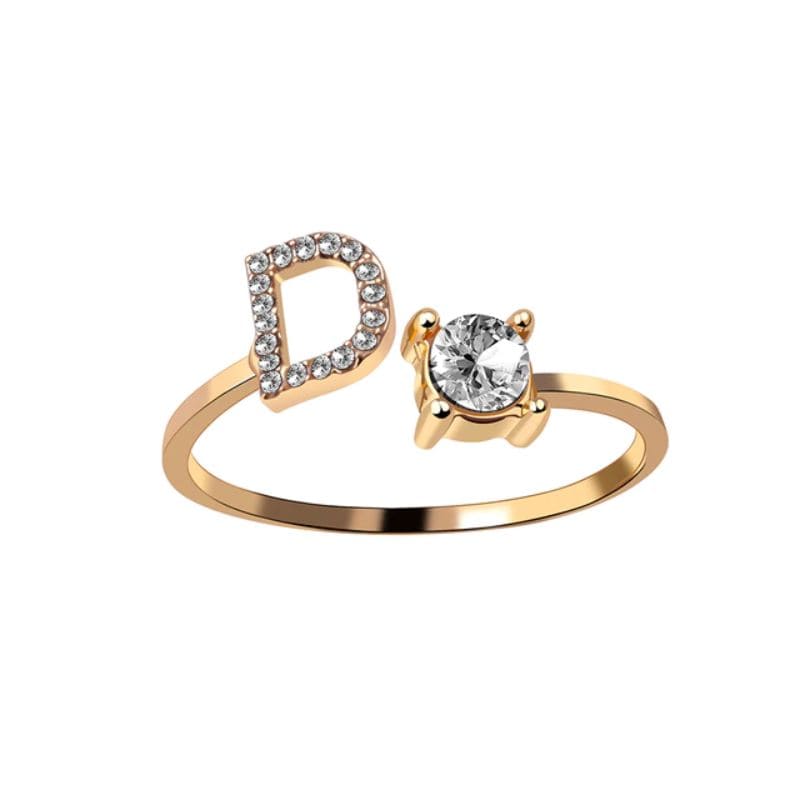 Bague Initiale Or D