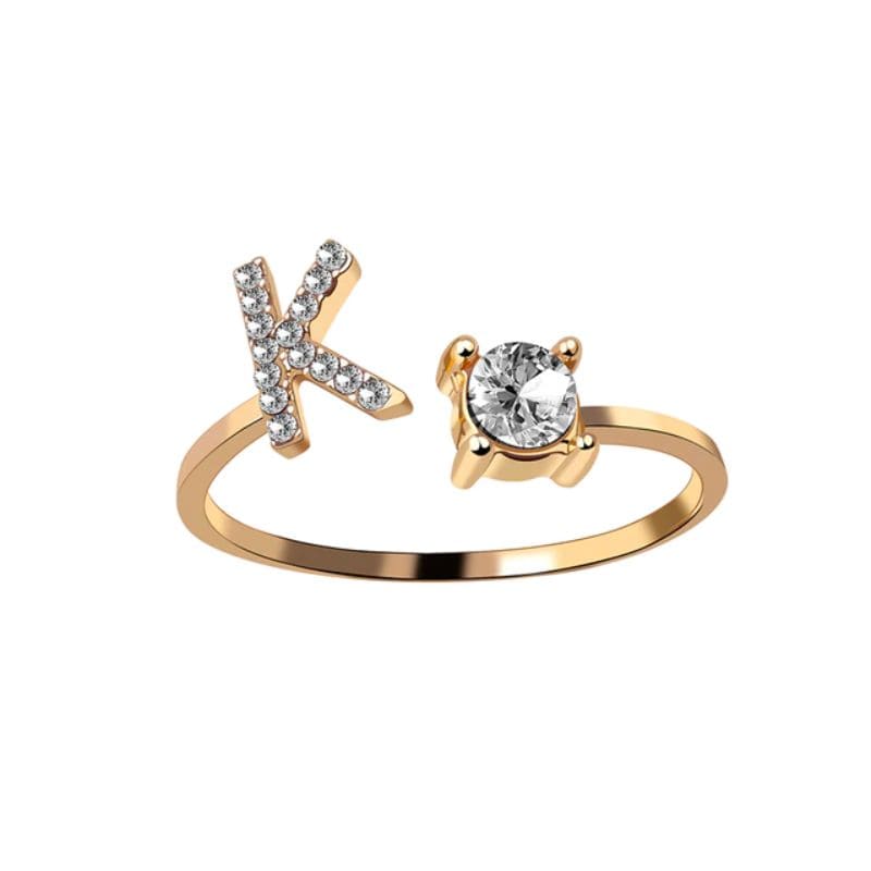 Bague Initiale Or K