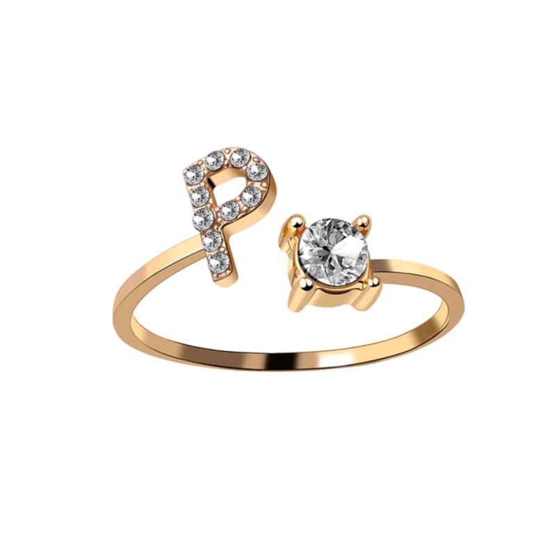 Bague Initiale Or P