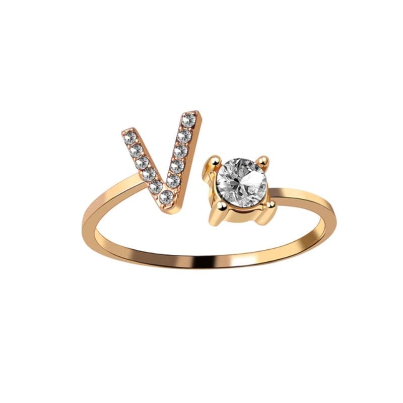 Bague Initiale Or V