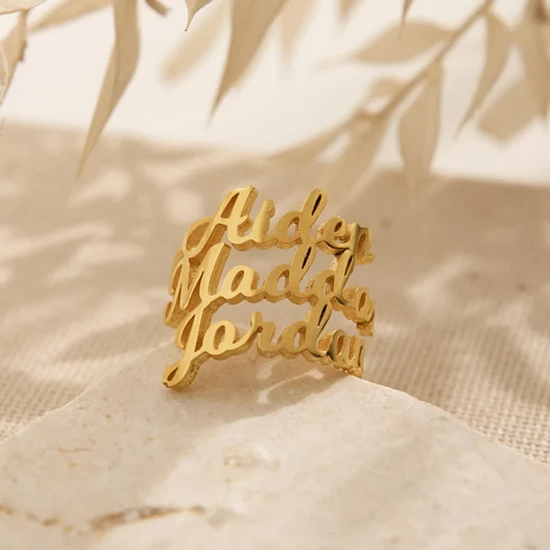 Bague Personnalisée 3 Prénoms