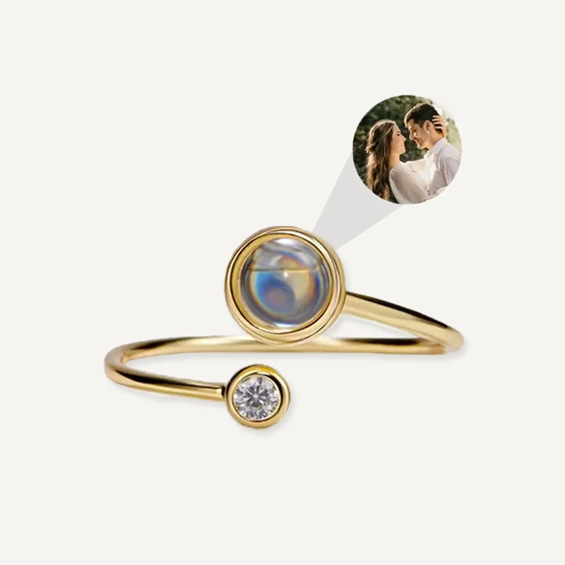 Bague Projection Photo Diamant