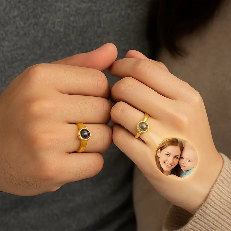 Bagues Couple Projection Photo