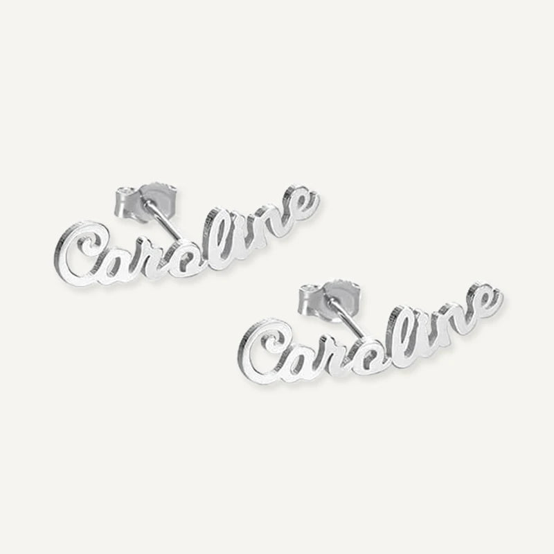 Boucles d'Oreilles Personnalisées Prénom Or