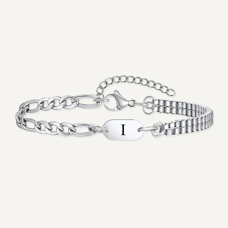 Bracelet Chaîne Homme Initiale I