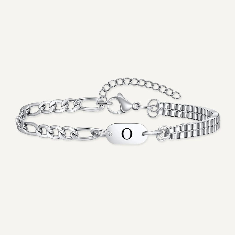 Bracelet Chaîne Homme Initiale O
