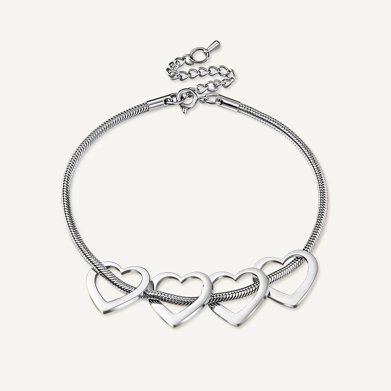 Bracelet Cœur Prénom Argent
