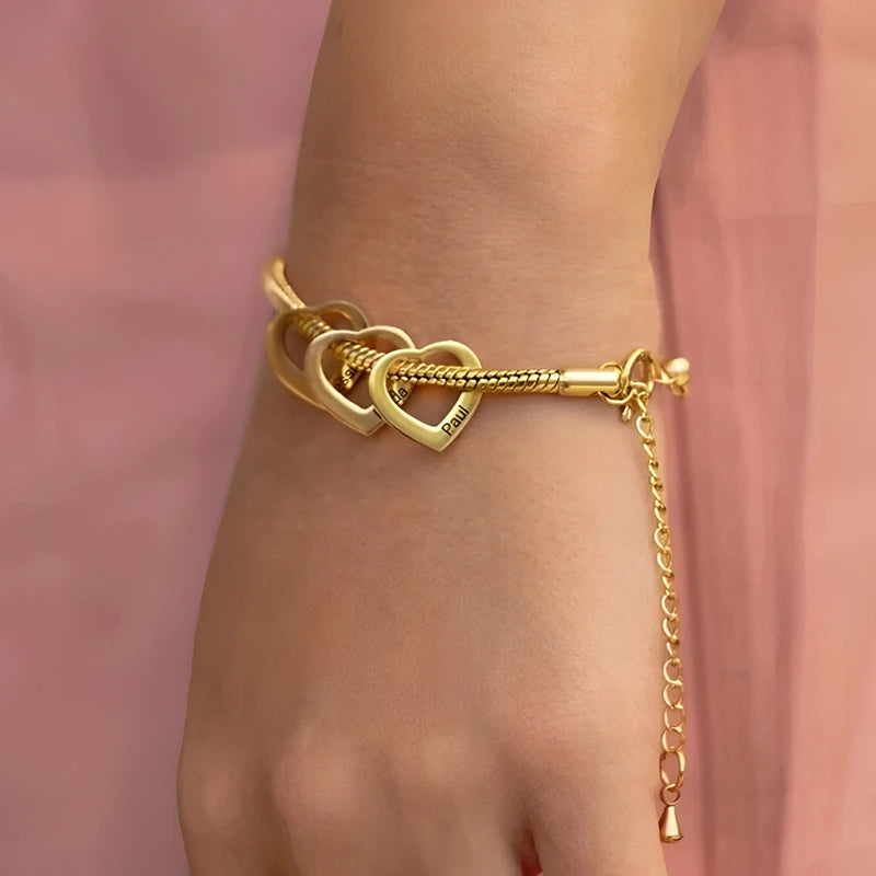 Bracelet Cœur Prénom Femme