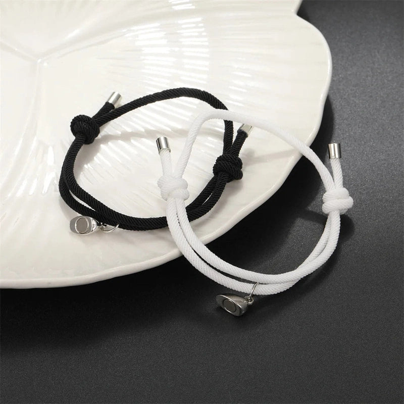 Bracelet Couple Cœur Aimanté