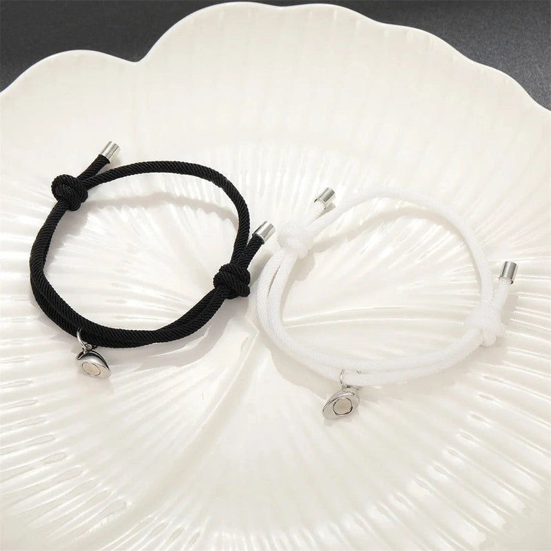 Bracelet Couple Cœur Aimanté