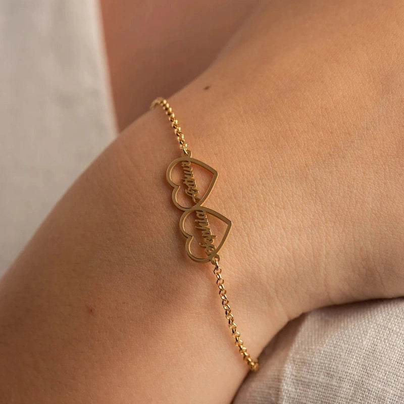 Bracelet Cœurs Prénoms