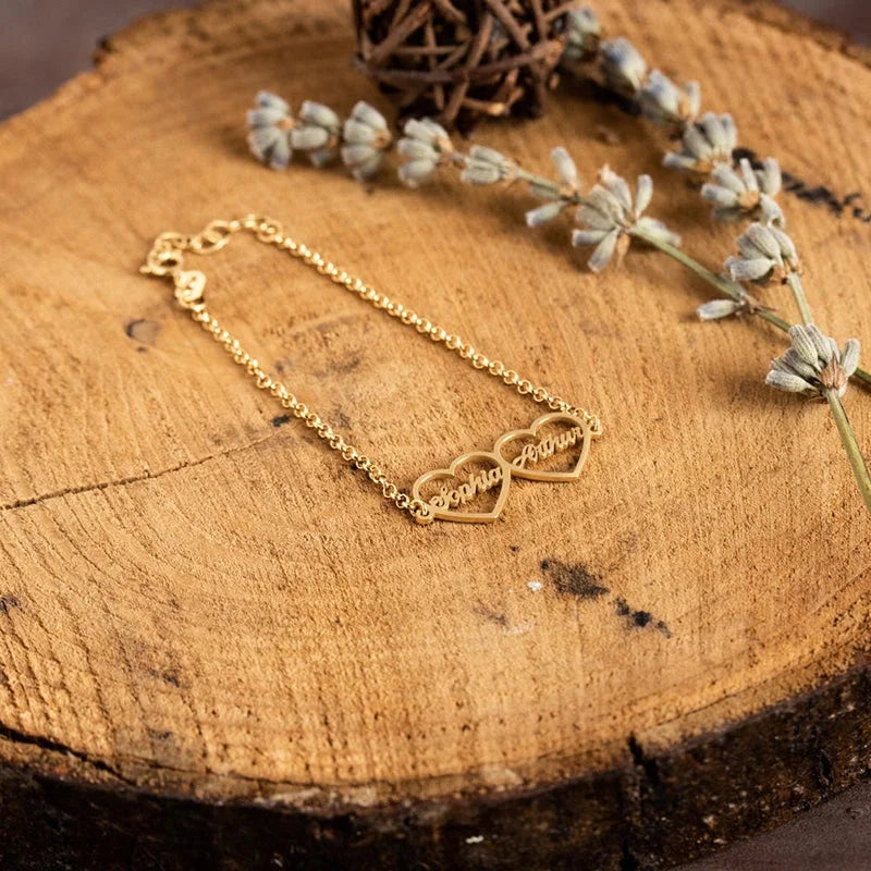 Bracelet Cœurs Prénoms