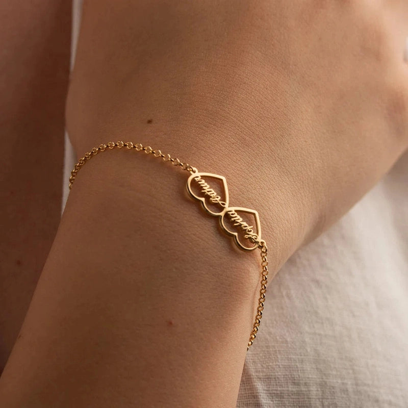 Bracelet Cœurs Prénoms