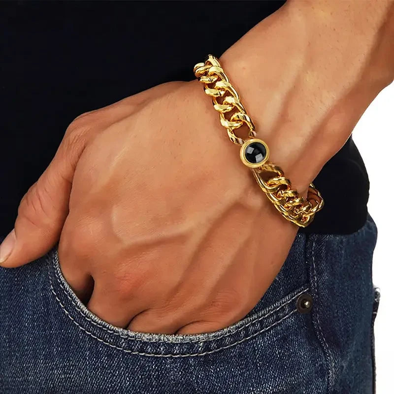 Bracelet Homme Photo Projection