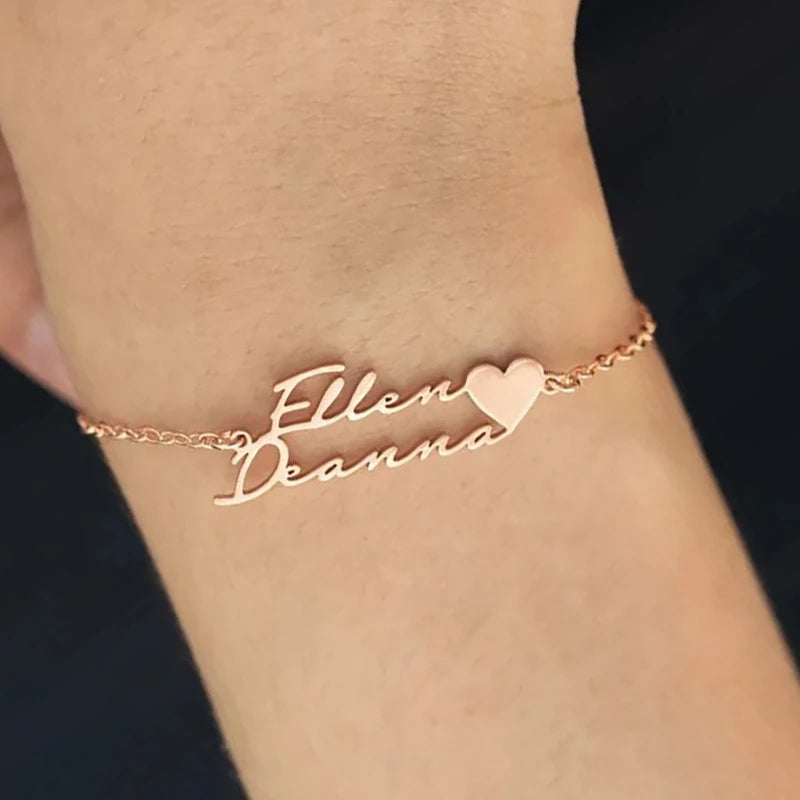 Bracelet Personnalisé 2 Prénoms Femme