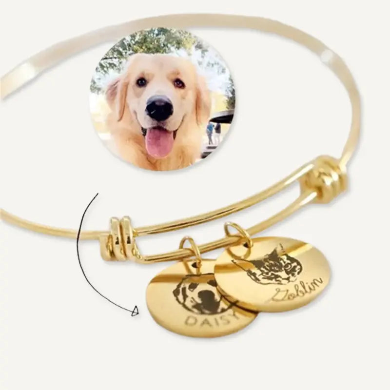 Bracelet Photo Animal et Prénom