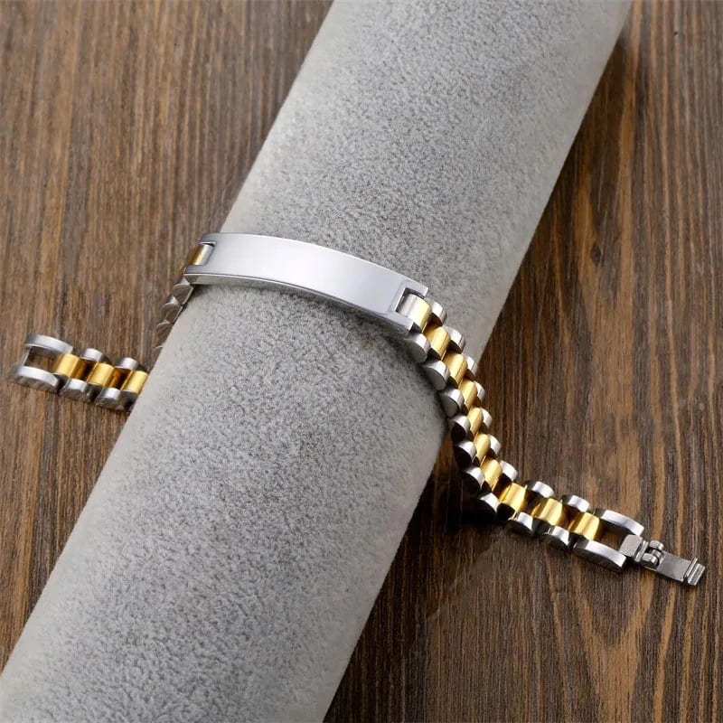 Bracelet Photo Regard Argent et Or