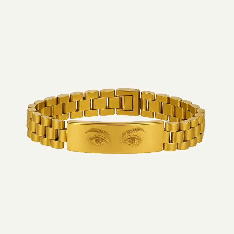Bracelet Photo Regard Or