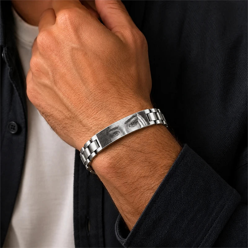 Bracelet Photo Regard Homme