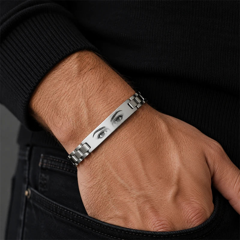 Bracelet Photo Regard Homme