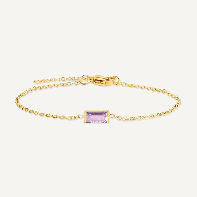 Bracelet Pierre de Naissance Rectangle Juin
