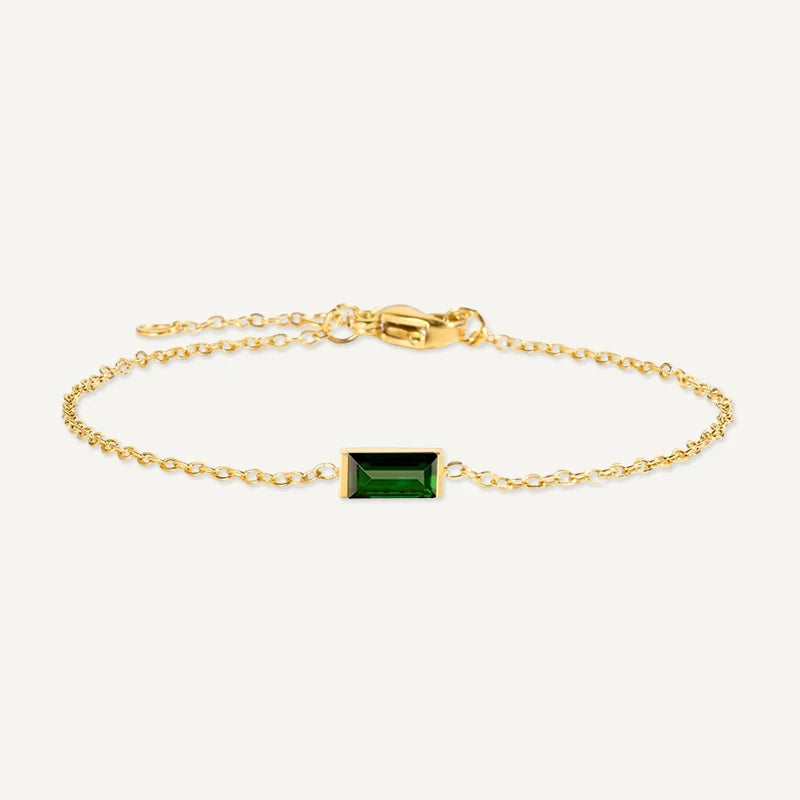 Bracelet Pierre de Naissance Rectangle May