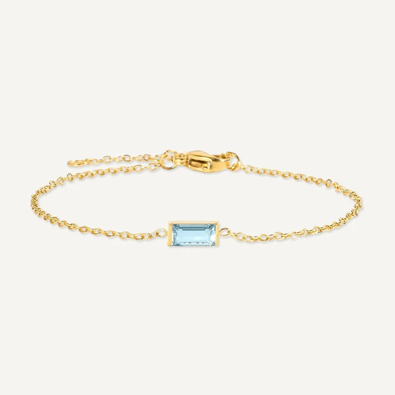 Bracelet Pierre de Naissance Rectangle Mars
