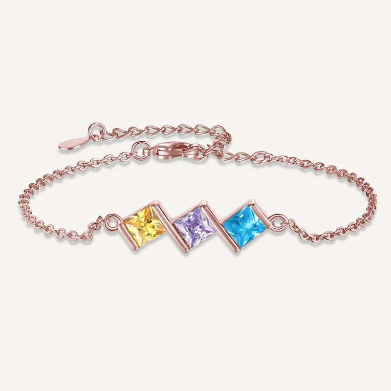 Bracelet Pierres de Naissances Or Rose