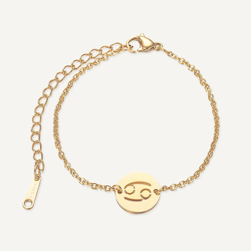 Bracelet Signe Astrologique Personnalisé Cancer