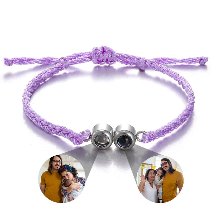 Bracelet de Projection Personnalisé Pour Couple