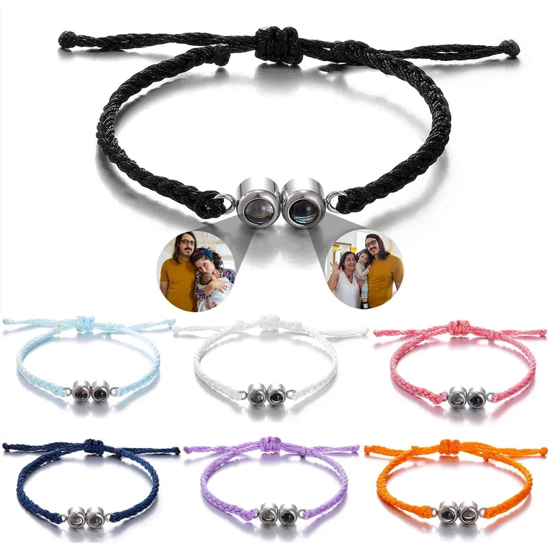 Bracelet de Projection Personnalisé Pour Couple