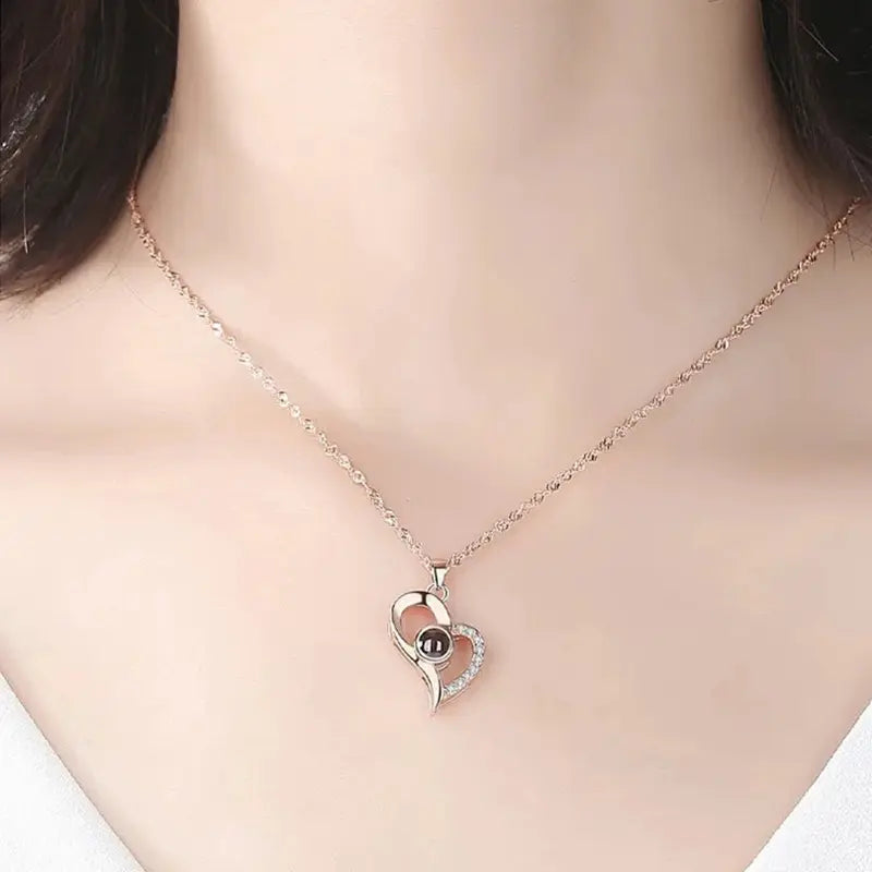 Coffret avec Collier Je T'aime 100 Langues