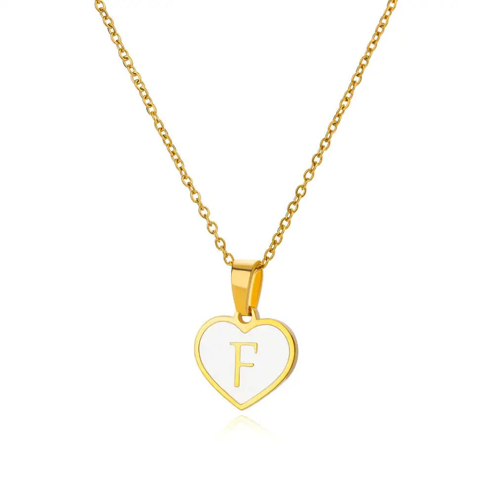 Collier Cœur Initiale