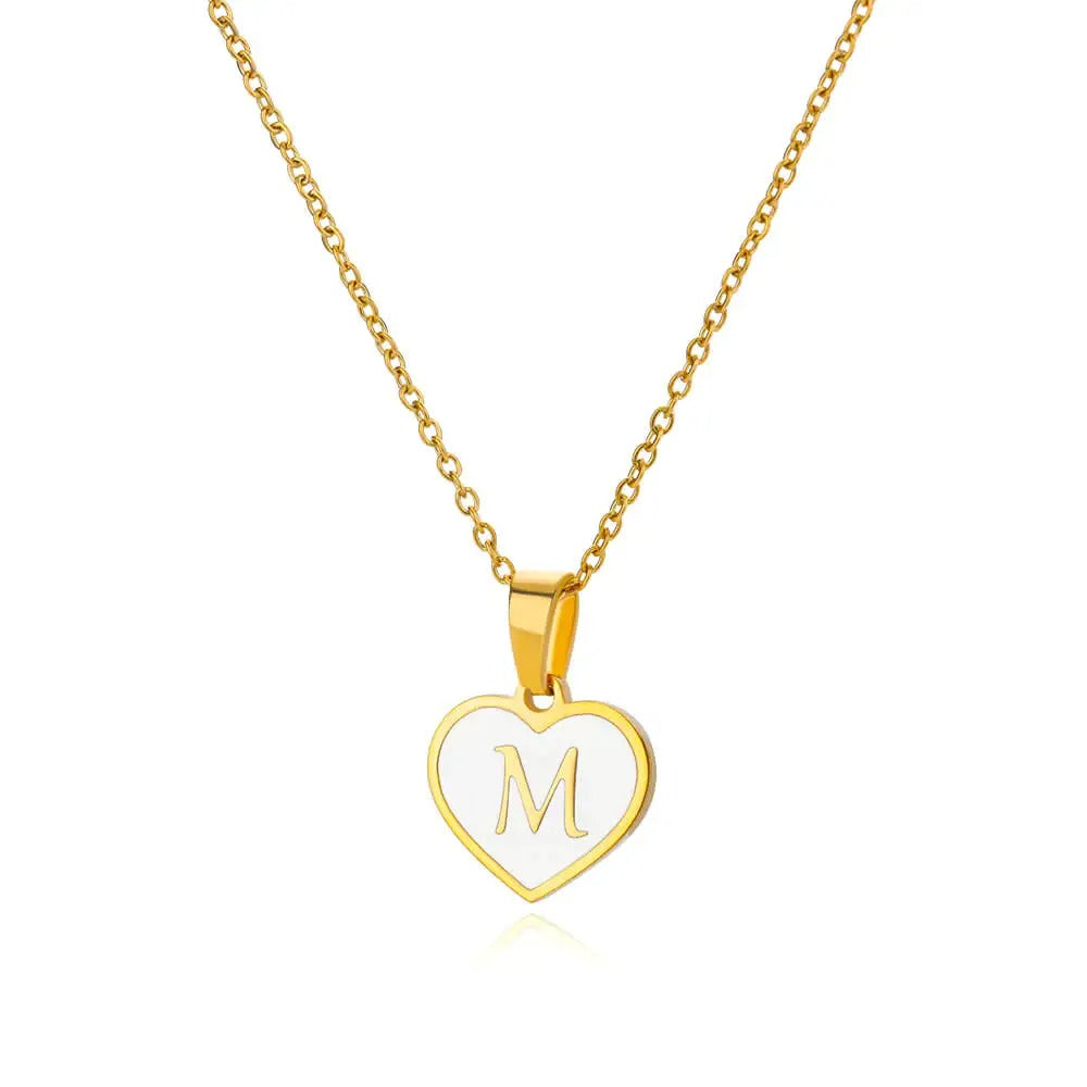 Collier Cœur Initiale