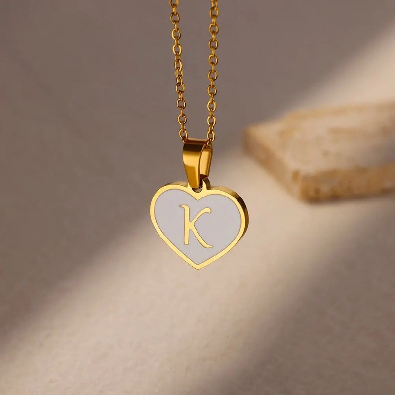 Collier Cœur Initiale