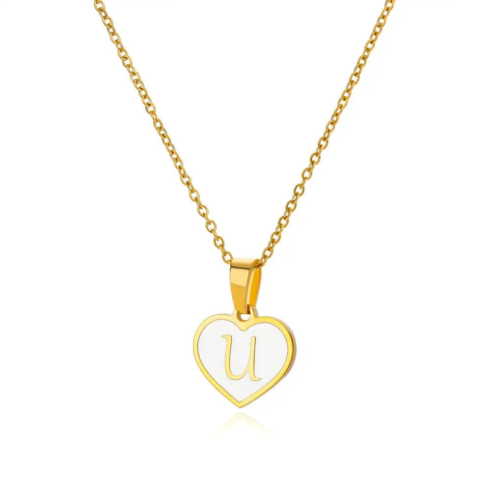 Collier Cœur Initiale