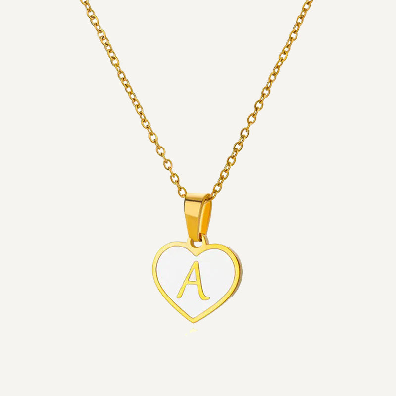 Collier Cœur Initiale