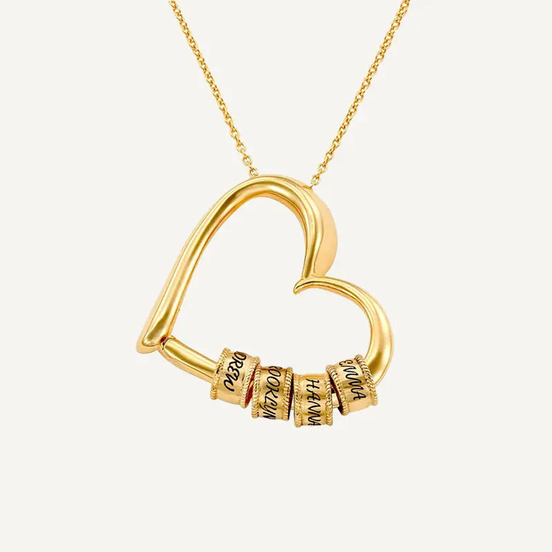 Collier Cœur Personnalisé Prénom Or