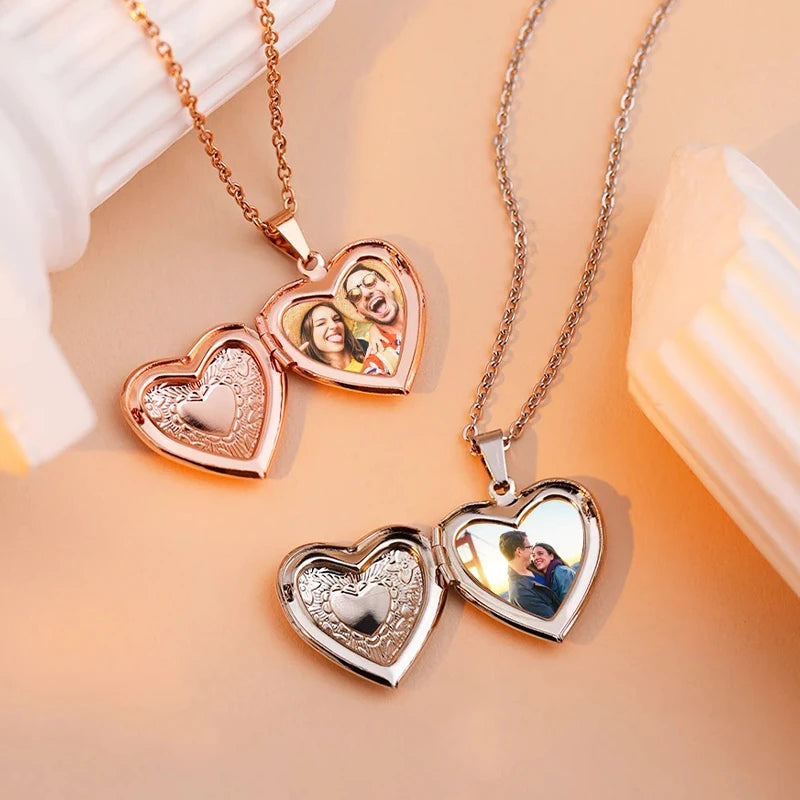 Collier Cœur Photo Personnalisée
