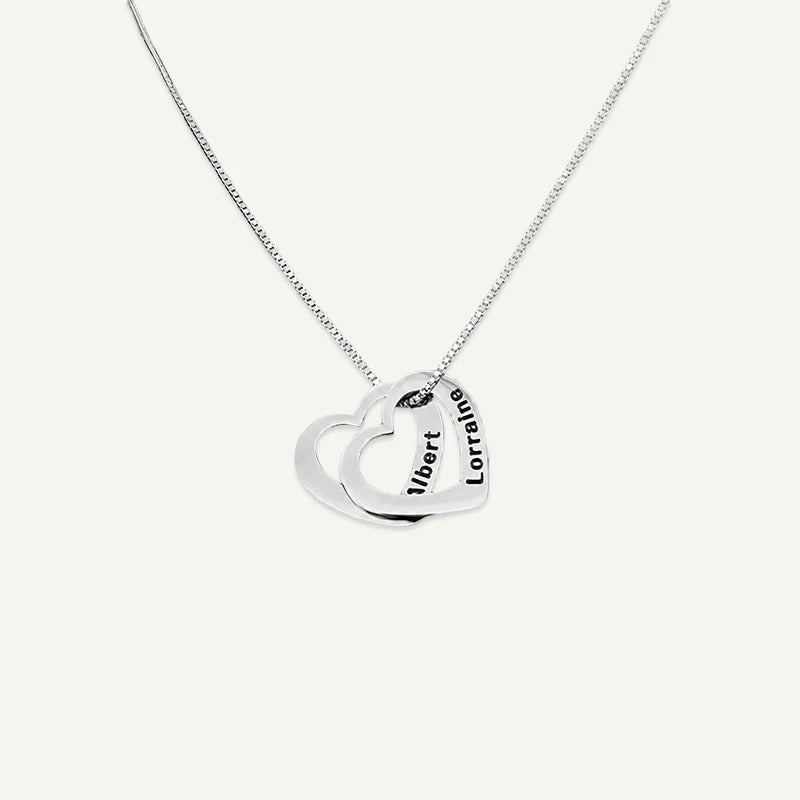 Collier Cœur Prénom Argent