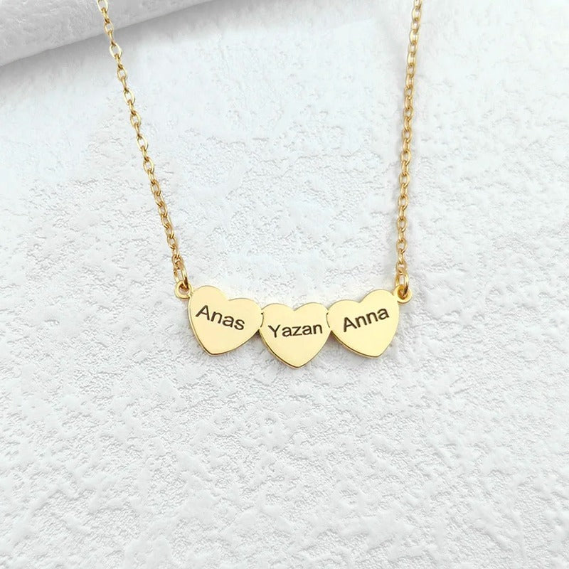 Collier Cœur Prénom Gravé