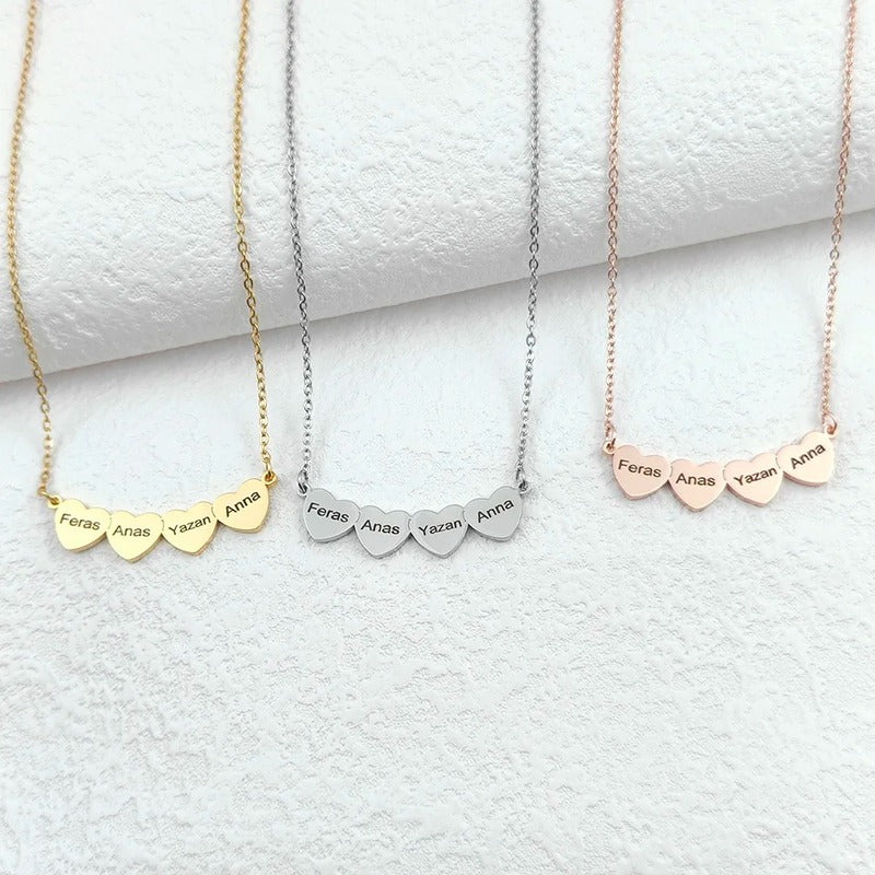 Collier Cœur Prénom Gravé