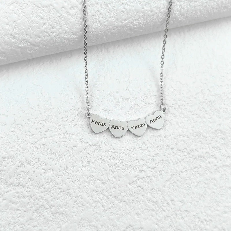 Collier Cœur Prénom Gravé